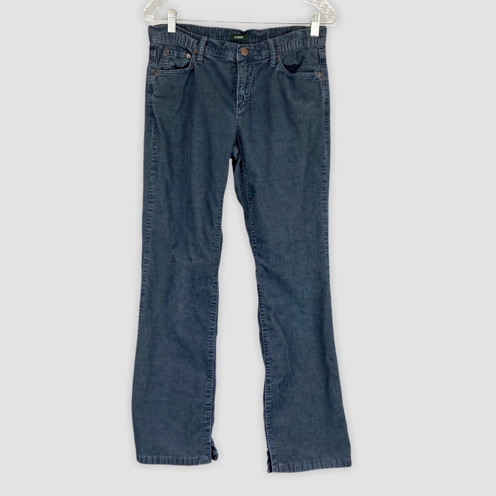 J Crew Womens Gray Corduroy Bootcut Jeans 100% Cotton Cords size 4